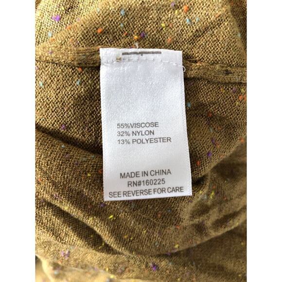 Stitchdrop Lake Geneva Sweater Dress Lagenlook Long Sleeve V-Neck Midi Green M - Picture 6 of 8